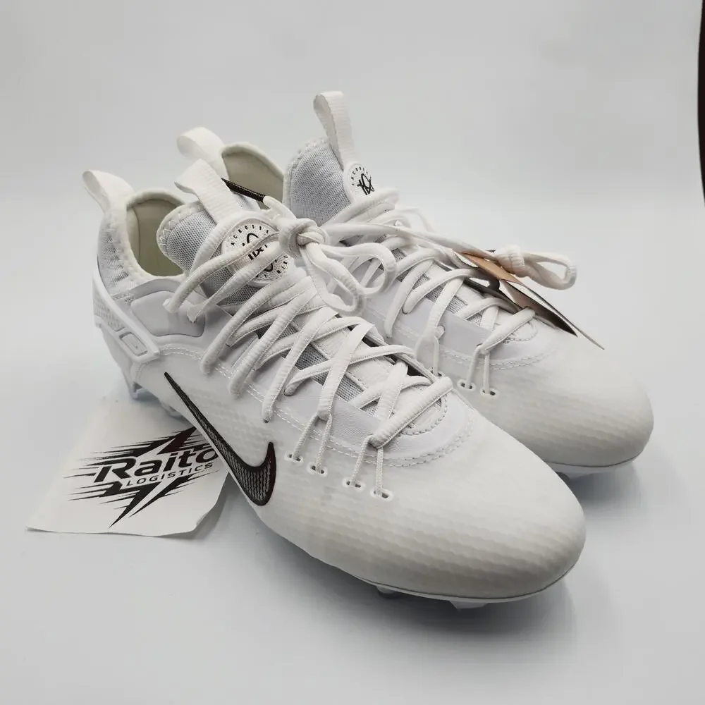 Mens Size 7 Nike Lacrosse Cleats Huarache 9 Elite Low Top LAX White FD0089-101